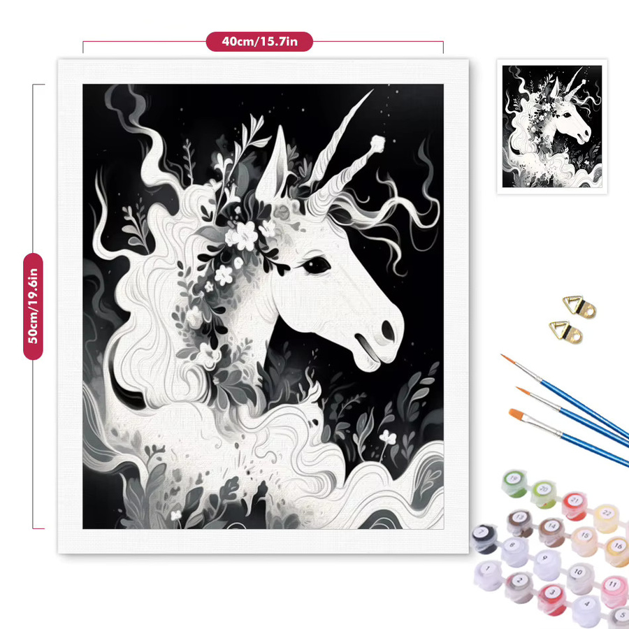 RUOPOTY Malen nach Zahlen Set mit Tiermotiven für Anfänger und Erwachsene, DIY Wandkunst Set in Mehrfarbig mit Malpinseln und Papier - Bild 3