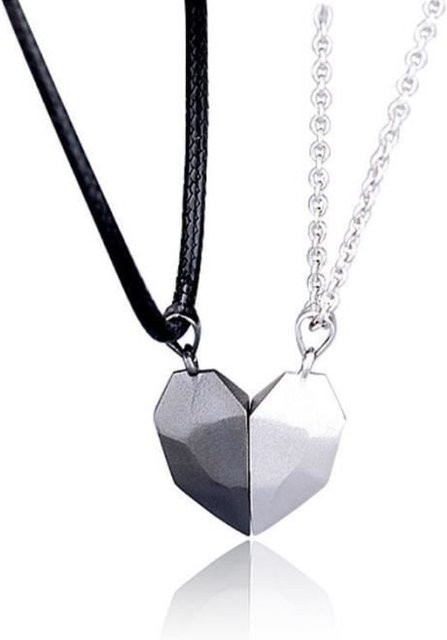 STEL ORA Halskette, 925 Silber, Herzanhänger, Unisex - Bild 1