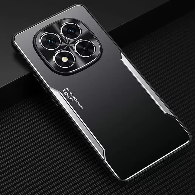 Xiaomi Schutzhülle aus Aluminiumlegierung in Matt-Optik für Note 15, 14 Pro Plus und Redmi 15C in Gold oder Schwarz - Bild 1