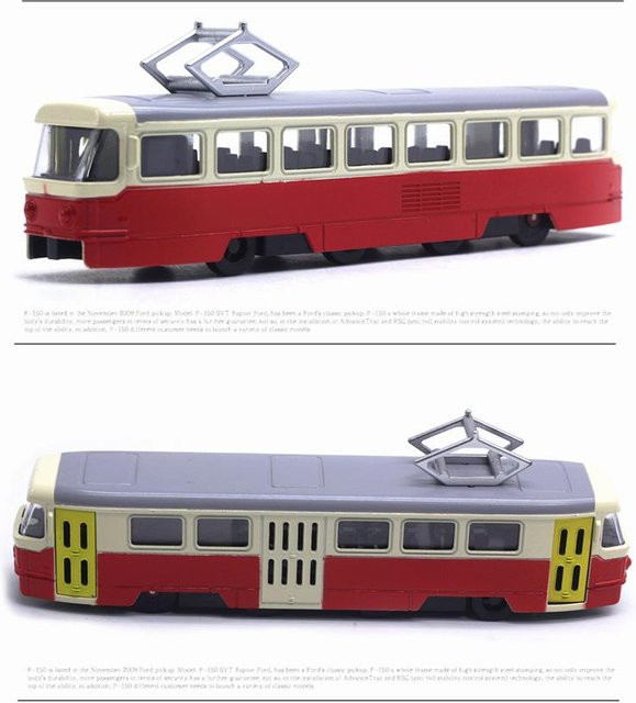 Linyi toy car Straßenbahn Modell, Metall, mit Ton und Licht, ab 14 Jahren - Bild 1