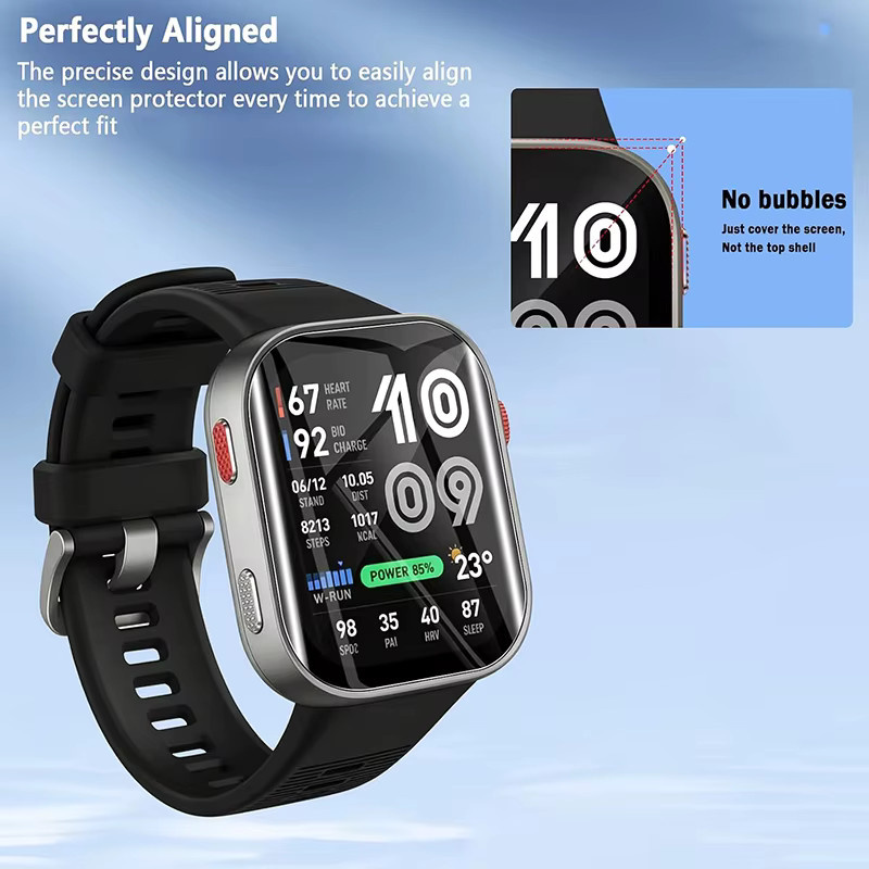 Amazfit Bip Max Displayschutzfolie, Hydrogel-Folie, transparent - Bild 5
