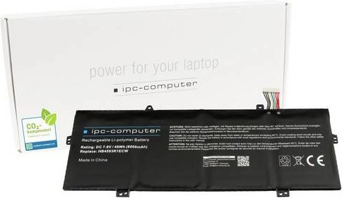 IPC-Computer Notebook-Akku HB4593R1ECW in Schwarz mit 6000 mAh und 7.60V - Bild 1