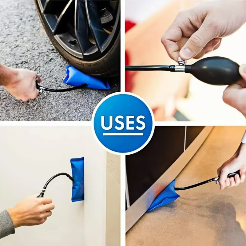 NEWTIUM Luftpumpenkeil-Set in Blau – Professionelles Schlosser- und Auto-Werkzeugset für die Reparatur von Autotüren und Fensterinstallationen - Bild 2