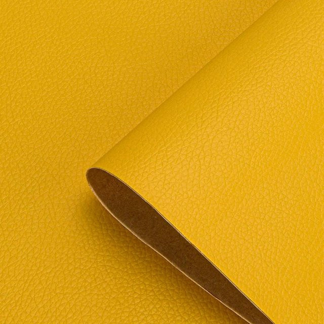 Selbstklebendes PU-Leder Reparatur-Patch für Sofa und Möbel, DIY Leder-Aufkleber für Auto-Innenraum und Motorrad, Farbe: Gelb, Breite: 35 cm, Länge: 137 cm - Bild 1