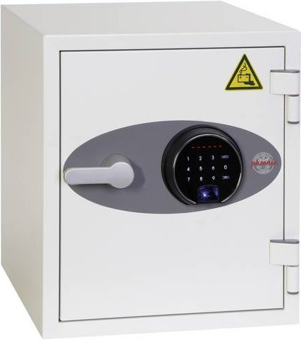 Phoenix BS1281F Battery Titan Batterie-Aufbewahrungstresor feuergeschützt in Weiß mit Steckdose und ausziehbarer Schublade - Bild 1