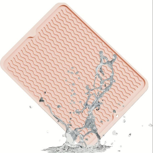 Leeseph Silikon-Geschirrtrockenmatte in Pink, B/T: 40 x 30 cm - Bild 1
