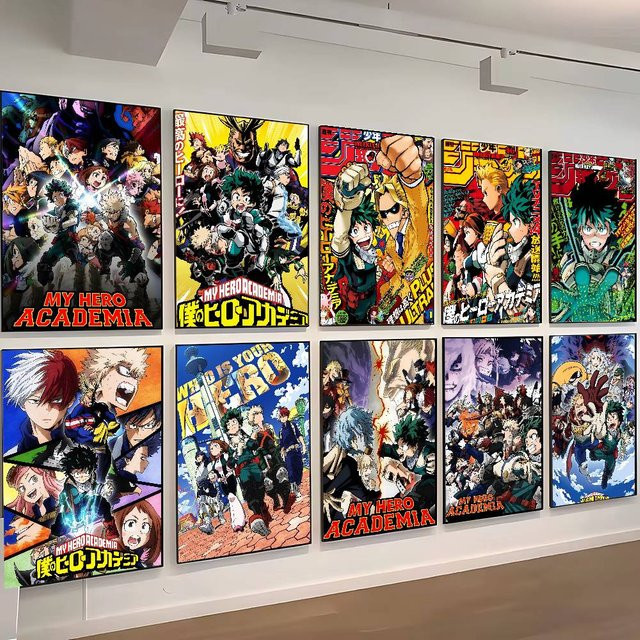 Kayou My Hero Academia Anime Poster, dekorative Illustration in Mehrfarbig, modernes Wandgemälde aus Papier - Bild 1