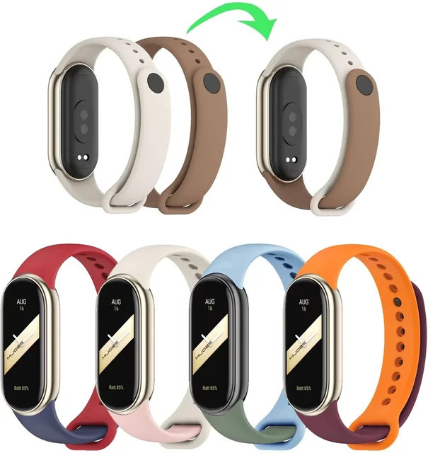 Uhrenarmband Silikon, Xiaomi Mi Band 10-NFC, Mi Band 9-8 - Bild 1