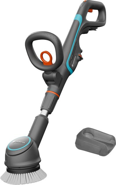Gardena AquaBrush Compact Akku-Multi-Reiniger 18V Power For All Alliance in Grau mit Nylonbürste - Bild 1