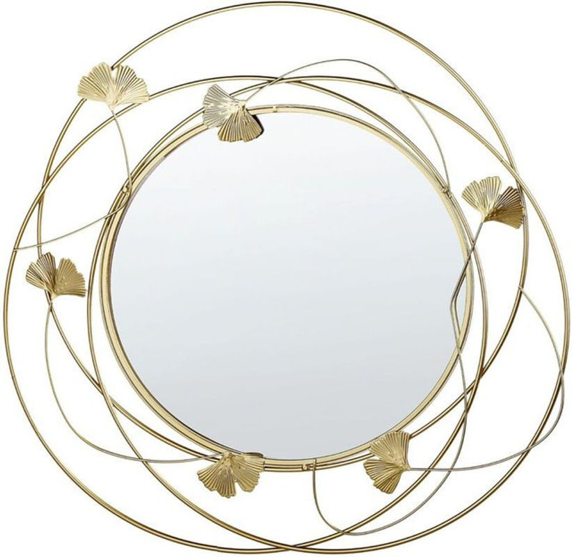 Runder Wandspiegel Anglet von BELIANI in Gold aus Metall und Glas, Durchmesser: 49 cm - Bild 1