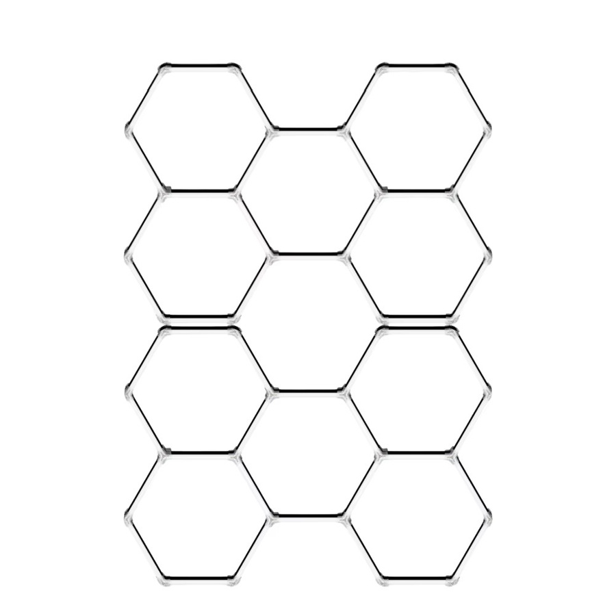 Oyajia Honeycomb LED Deckenleuchten Set 520W, 14er Pack für Werkstatt, Friseur und Gym - Bild 3