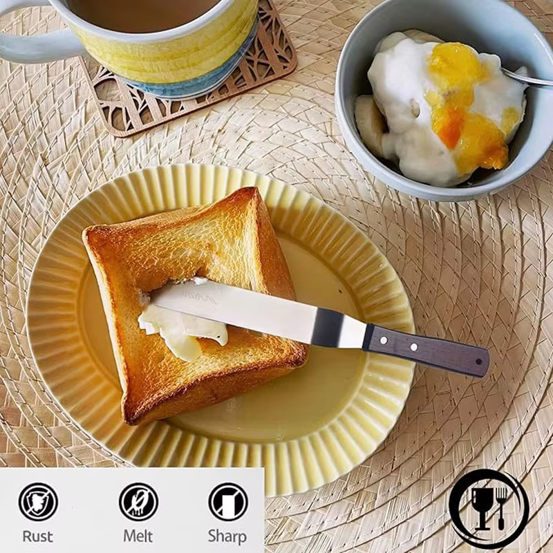 Edelstahl Kuchenspatel in Silber für Butter, Creme und Zuckerguss, erhältlich in 4, 6, 8 oder 10 Zoll - Bild 5
