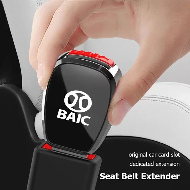 Baic Auto Sicherheitsgurt Schnalle Stecker und Verlängerung in Schwarz für Baic Senova X25 X35 X55 X65 D50 X7 EX5 U7 - Bild 1