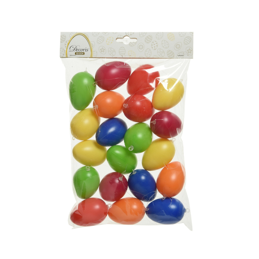 DECORIS Deko Ostereier mit Blumenmuster und abstrakten Motiven in Multicolour als Hänge-Deko für Ostern und Frühling - Bild 2