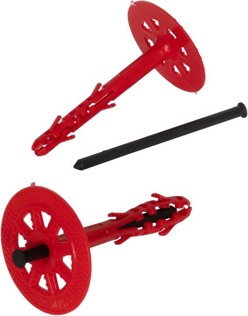 Protektor Dämmstoffdübel für WDVS mit Kunststoffnagel, Farbe: Rot, 500 Stück, Durchmesser: 10 mm, Länge: 160 mm - Bild 1