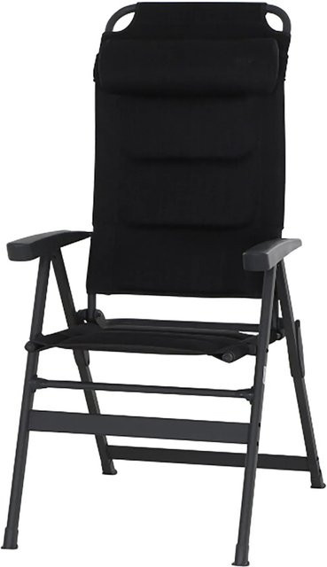 Siena Garden Premium Campingsessel aus Aluminium in Anthrazit mit verstellbarer Kopfstütze und Armlehnen, B/T/H: 76 x 61 x 121 cm - Bild 1