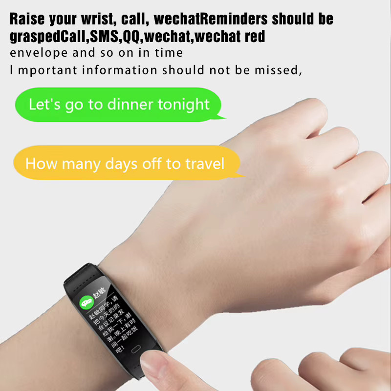 LIGE Smartwatch, Schwarz, Silikon, Unisex, wasserdicht - Bild 2