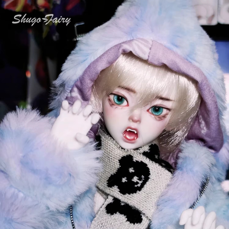 Hakimi BJD 1/4 Puppe, Cyberpunk Mechanische Gelenkpuppe, Weiß - Bild 3