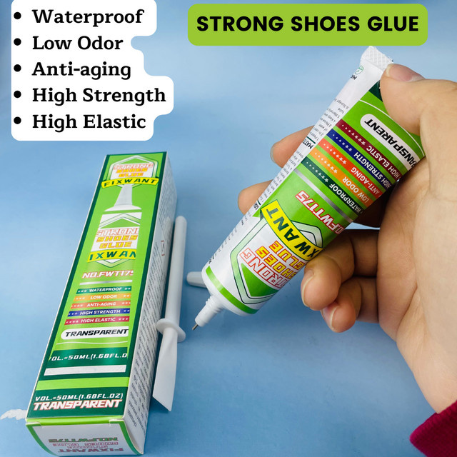 FIXWANT Professioneller Schuhkleber, universeller und wasserdichter Reparaturkleber in Transparent, 50 ml - Bild 1