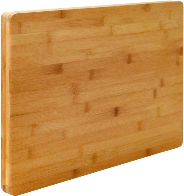 DuneDesign XL Schneidebrett aus Bambus, braun, B/T/H: 50 x 35 x 3 cm - Bild 1