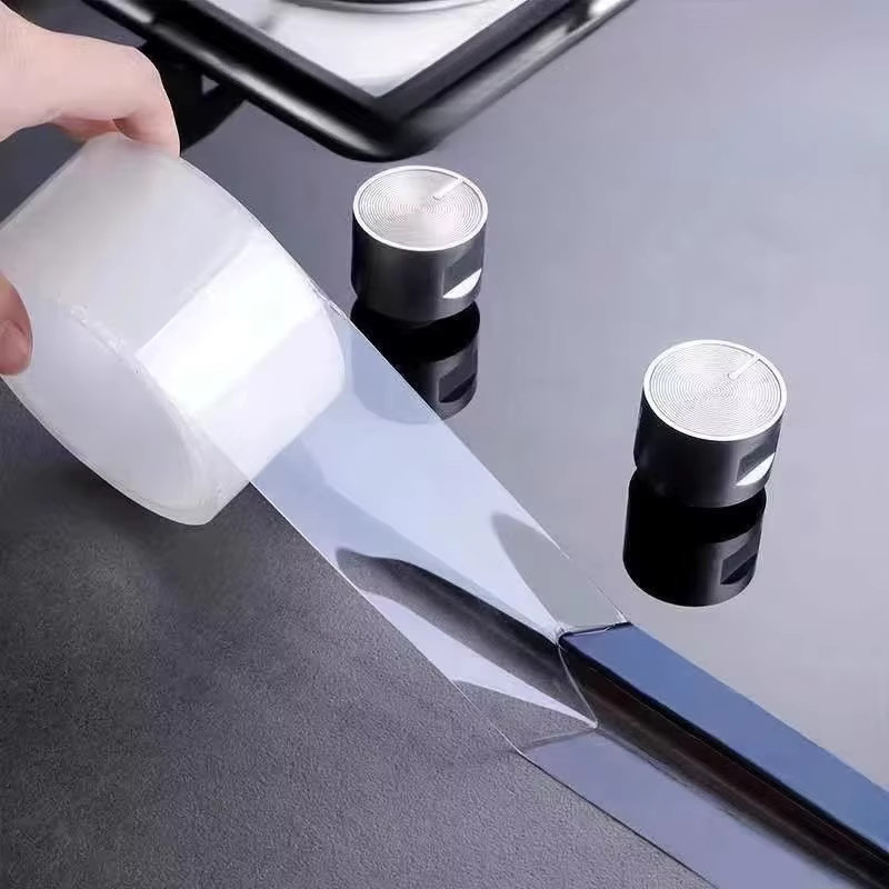 3M Nano-Klebeband einseitig selbstklebend, transparent, wasserdicht und schmutzabweisend als Dichtungsstreifen für Küche und Badezimmer - Bild 2