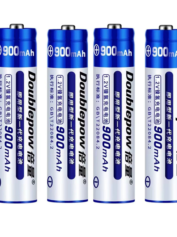 DOUBLEPOW AAA NiMH-Wiederaufladbare Batterien 1,2 V in Blau - Bild 3