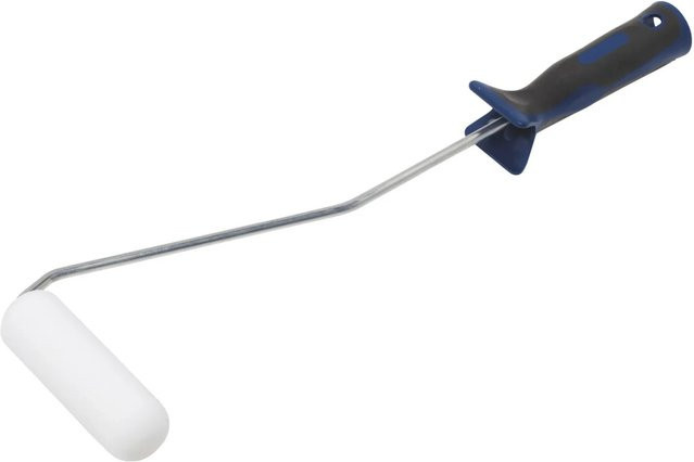 LUX-TOOLS Schaum-Roller Konvex mit 2K-Softgriff in Schwarz-Blau und 10 cm XL-Bügel - Bild 1