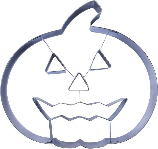 Zenker Happy Halloween Ausstecher Kürbiskopf XXL in Silber - Bild 1