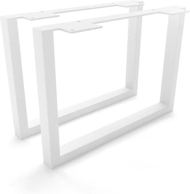 HEVVA Möbelfüße GRAZ 2er Set Weiß, Höhe: 25 cm, Tiefe: 35 cm - Bild 1