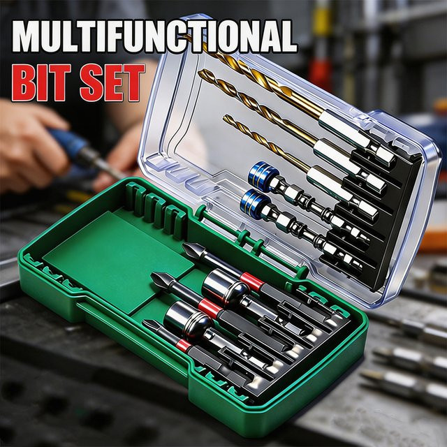 10-teiliges NIUXIANG Schlagschrauber-Bit-Set aus S2-Stahl mit magnetischem Sechskantschaft in Multicolour - Bild 1