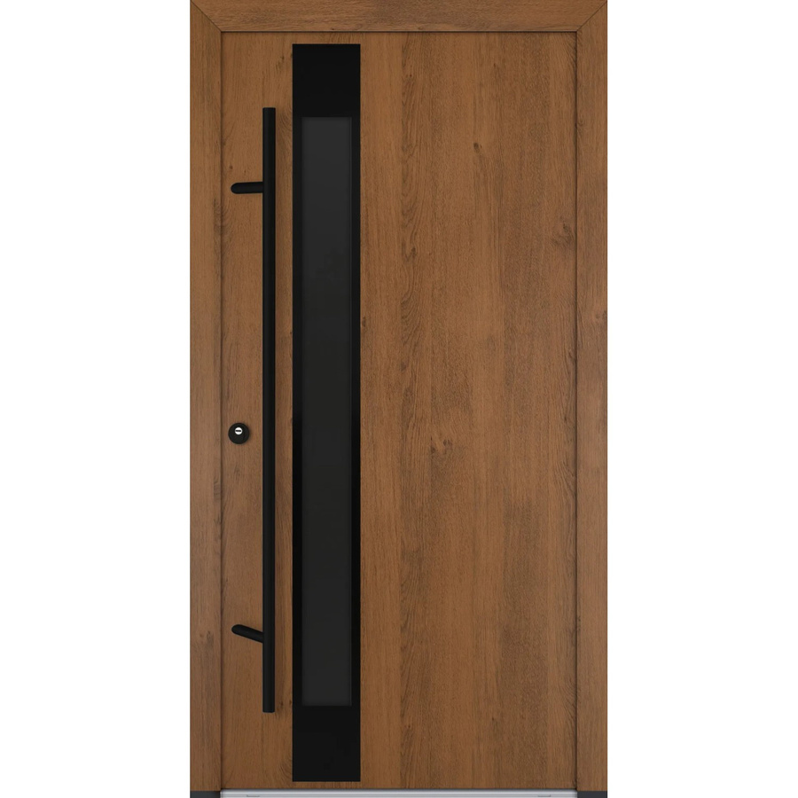 FM Türen Innenbeschläge Set AS68 Modell 34 Winchester Links in Braun mit Stahlbeschlägen B: 110 cm, H: 210 cm - Bild 2