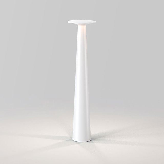IP44 Lix Skinny LED-Tischleuchte in Weiß mit Akku und Steckernetzteil, dimmbar und Touch-Steuerung - Bild 1