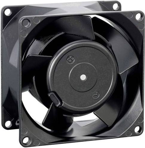 EBM Papst Axiallüfter 8500 N, Schwarz, 115 V/AC, 44 m³/h, B/T/H: 80 x 80 x 38 mm - Bild 1