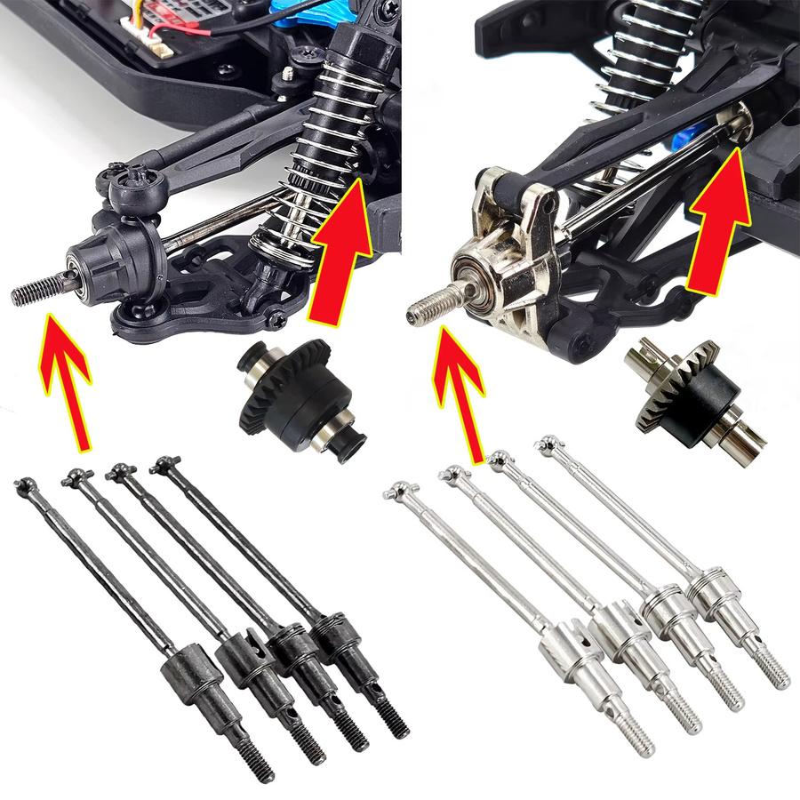 JMRC HOBBY Upgrade Metall-Vorder- und Hinterradaufhängung, Zubehör - Bild 3