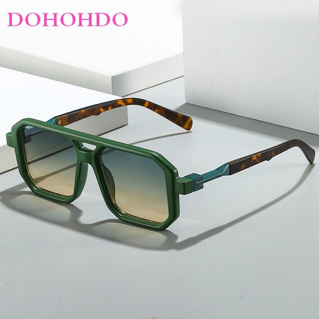 DOHOHDO Aviator Sonnenbrille, Vollrand, Kunststoff, Schwarz, Unisex - Bild 1