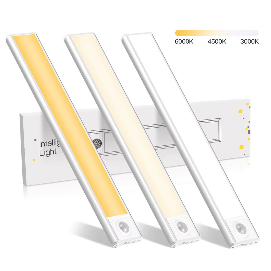 MALITAI LED Bewegungsmelder Lichtleiste aus Aluminium mit USB-Aufladung und Magnetbefestigung, Weiß - Bild 5