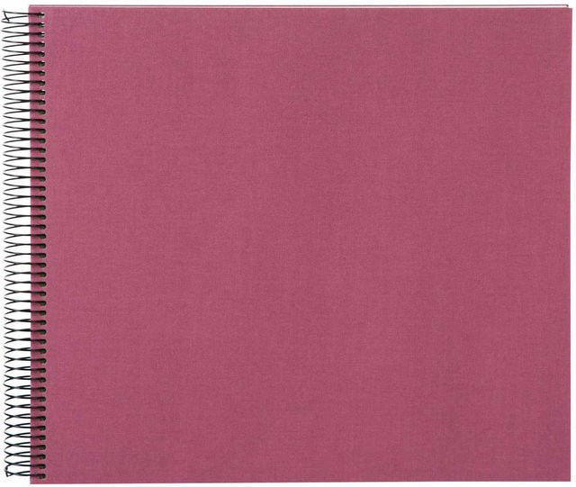 goldbuch Spiralalbum aus Leinen in Fuchsia mit 40 weißen Seiten, B/H: 30 x 35 cm - Bild 1