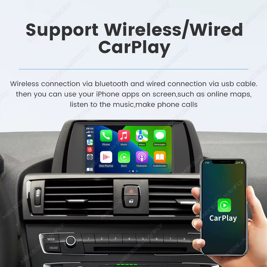 MEKEDE Android Auto Wireless CarPlay AI Box für BMW CCC CIC Original-Bildschirme mit Sprachsteuerung und Plug-and-Play-Installation - Bild 2