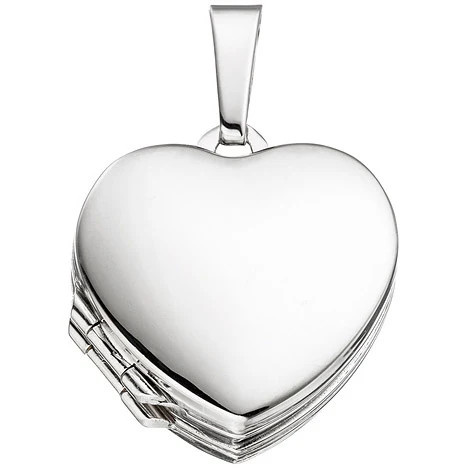 Colfem Anhänger Medaillon Herz, 925 Sterling Silber, Unisex - Bild 1