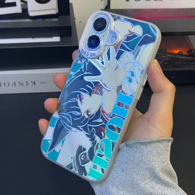 Hoshimi Miyabi Handyhülle im Cartoon-Design für iPhone 11 bis iPhone 17 Pro Max Plus Air Mini, Zenless Zone Zero, Multicolor - Bild 1