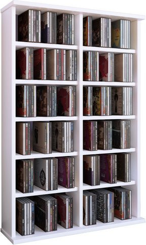 VCM Regal Ronul aus Holzwerkstoff in Weiss, B/H/T: 18 x 91,5 x 60 cm - Bild 1