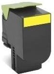 Lexmark 802Y Original Gelb Tonerpatrone für Lexmark CX310dn, CX310n, CX410de, CX410dte, CX410e, CX510de, CX510dhe, CX510dthe (80C20Y0) - Bild 1
