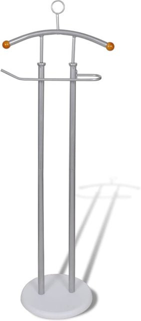 Garderobenständer VD Home Furnishing aus Metall in Silber Matt mit Haken und Kleiderstange für den Flur - Bild 1