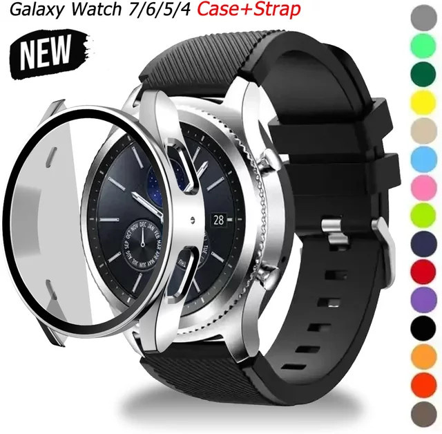 OAKCHARM Uhrenarmband Silikon, Schwarz, Samsung Galaxy Watch 7/6/5/4, Unisex - Bild 1