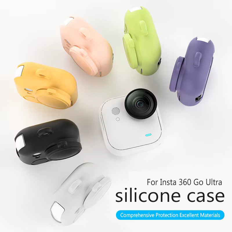 Insta360 Go Ultra Silikonhülle mit Mini Tragetasche und Objektivdeckel - Bild 4