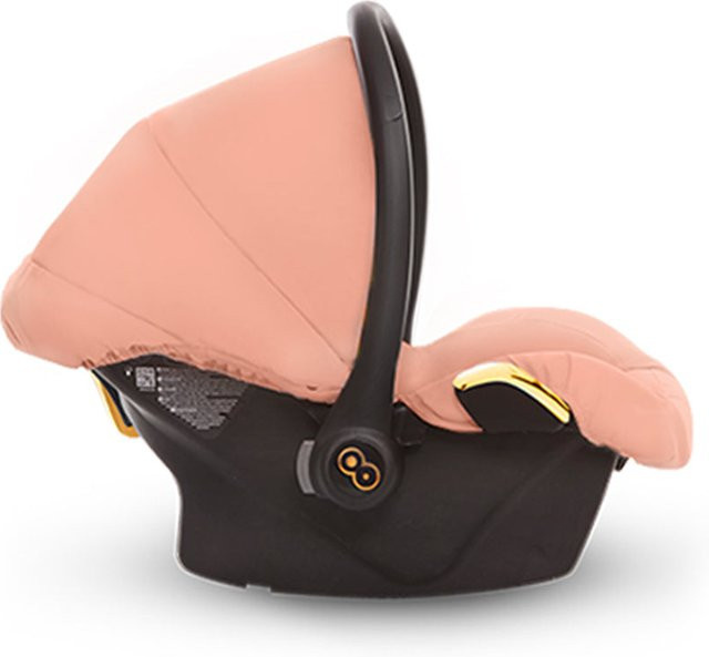 TPFLiving Babyschale Ultra Stoff in Apricot und Gold ohne Isofix - Bild 1