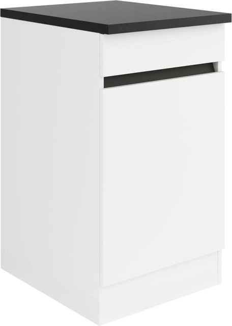 Optifit Küchen-Spülenunterschrank Luca932 in Weiß-Anthrazit, B/T/H: 50 x 60 x 88 cm - Bild 1
