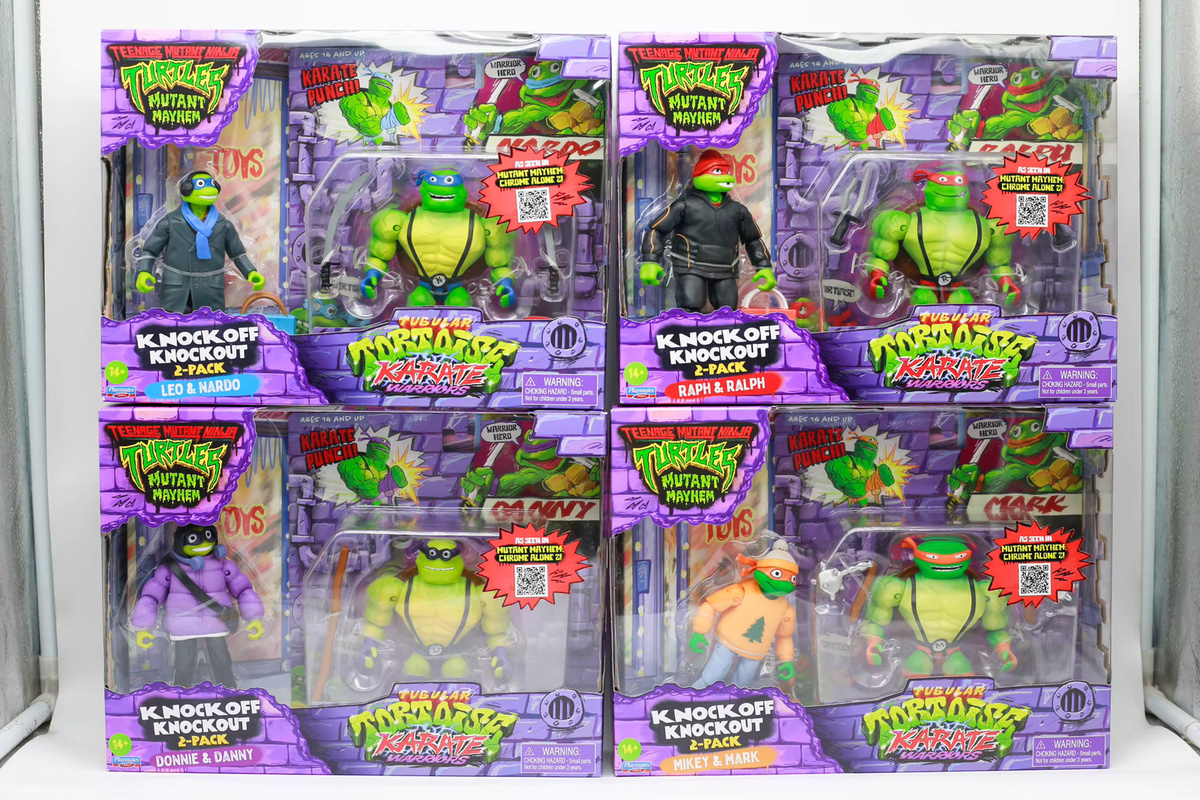 Playmates Teenage Mutant Ninja Turtles Mutant Mayhem Tubular Tortoise Karate Warriors Ornament, Sammlerstück - Bild 2