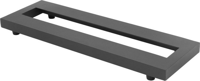 Fishine Effektpedalboard aus Aluminiumlegierung mit Befestigungswinkeln in Schwarz - Bild 1