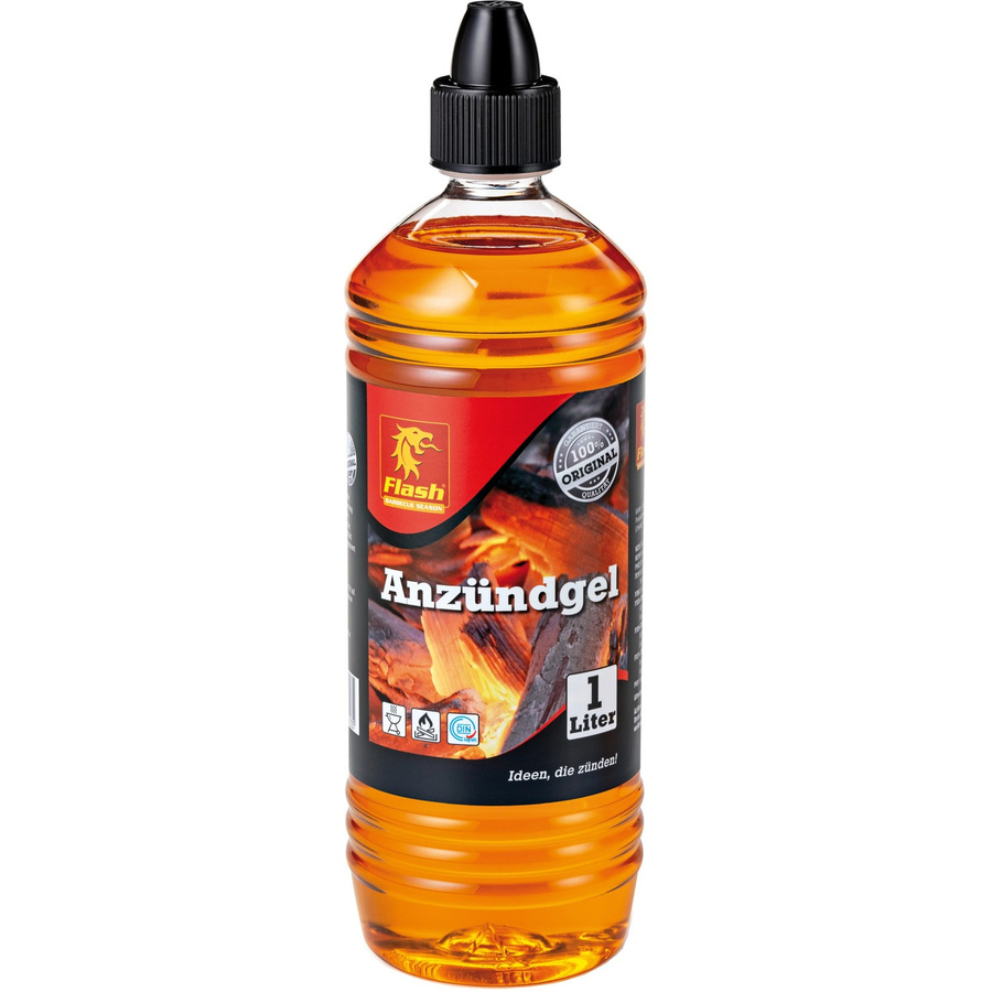 Flash Anzündgel für Grillholzkohle und Grillkohlebriketts, 1000 ml - Bild 2